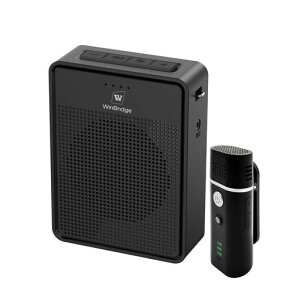 WWINBRIDGE15Wポータブル拡声器マイクハンズフリー拡声器小型USBドライバ/TFカード対応イベント会議店頭販売観光ガイドなどに最適拡声器B006