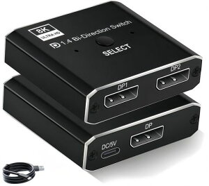 8KDisplayPort�ؑ֊�1����2�o��/2����1�o��4K@144HzDisplayPort�X�C�b�`���[2PC���LDP���z�X�C�b�`���[�����r�f�I�`��3D�蓮�����Z���N�^�[�o�͑��Ή�HDTV�v���W�F�N�^�[