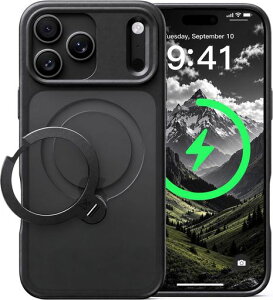 CASEKOO iPhone 18Pro/17 Pro �p �P�[�X �y2026�ō�����&��_360�x��]�zMagSafe�Ή� �ČRMIL�K�i 360°�S�����ϏՌ� �y���c�����E�p�x���R�����z �ő�25W�}���[�d�Ή�