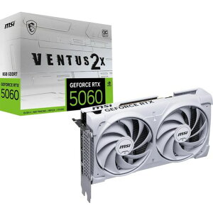 MSI GeForce RTX 5060 8G VENTUS 2X OC WHITE �O���t�B�b�N�X�{�[�h VD9186