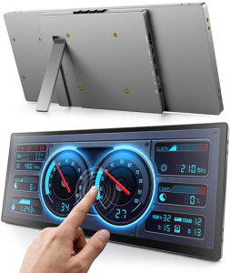 KOGODA 10.25�C���` �^�b�`�X�N���[�� �Z�J���_�����j�^�[ �T�u���j�^�[ 1920x720 IPS