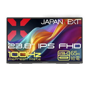 JAPANNEXT23.8�C���`IPS�p�l�����ڃt��HD(1920x1080)�𑜓x��^���o�C�����j�^�[JN-MD-IPS238F-C6USB-C(�ő�65W���d)HDMIsRGB:100%DCI-P3:91%HDR