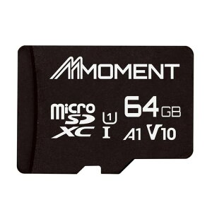 MMOMENT�}�C�N��SD�J�[�h64GBMicroSDXC�J�[�h/Class10/UHS-I/U1/A1/V10/SD�A�_�v�^�[�t�y�ő�Ǎ�95MB/s�z