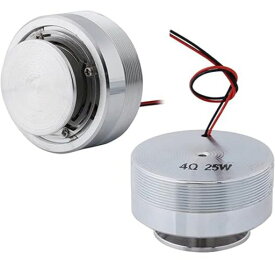 振動スピーカー共鳴スピーカー50MM2インチ小型軽量低音振動ホーンプレーンコンピュータラップトップ360全周波数共振振動ストロングバスラウダースピーカーMP3MP4など(1個)(4Ω25w)