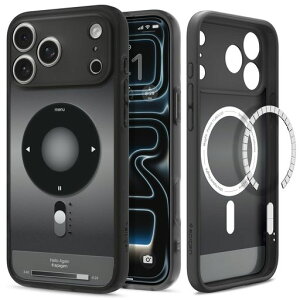 Spigenyn18N̋ZṕziPhone17ProMaxP[XMagSafeΉ}bgwh~Xgbvz[ČRMILKiEgEnCubhE}OtBbg(NVbNEubN)ACS10045