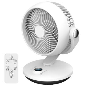サーキュレーターDCモーター【2025先行発売モデル&節電対策】扇風機兼用静音超小型せんぷうき強力送風省エネリモコン付き左右首振り上下角度調節3モード風量6段階調節タイマー機能一台…