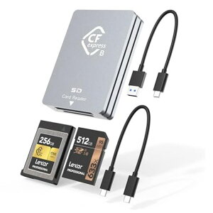 CFexpressTypeBSDJ[h[_[USBCAfAXbgUSB3.210GbpsCFexpressTypeBJ[h[_[Android/Windows/MacOS/LinuxΉAUSBC-USB/USB