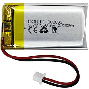 DC3.7V550mAh802035�[�d�\���`�E���|���}�[�d�rforDIY3.7-5V�d�q���i�A����2���d�r����������