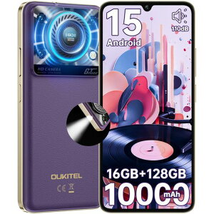 [SIMt[X}z{̓110dB̃Xs[J[]OUKITELC6010000mAheʃobe[Android15Q[~OX}z6.88HD+ʃAhCh15X}z16GB+128GB/1TBg120LM