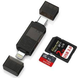 OcbuoSDJ[h[_[Type-C&Lightning2in1}CNSDJ[h[_[12f[^ڍsTFMicrosdJ[h[_[Phone16/15/14/13/12/11AndroidX}z