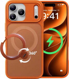 CASEKOO iPhone 18Pro Max/17 Pro Max �p �P�[�X�y2026�ō�����&��_360�x��]�zMagSafe�Ή� �ČRMIL�K�i 360°�S�����ϏՌ� �ő�25W�}���[�d�Ή� �w��h�~/�}�b�g�d�グ/���ϖh�~/������