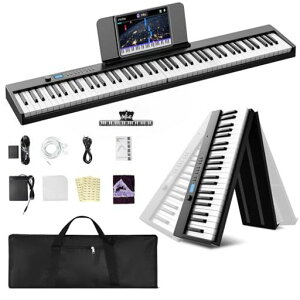 MoonRiver�d�q�s�A�m88���Ր܂肽���ݎ��d�q�L�[�{�[�hMIDI�Ή�128�퉹�F�X�v���b�g���[�hLCD�f�B�X�v���C���ʑ�t�������^�ѕ֗��y�ʏ[�d�����S�Ҍ����q�����K�p���{��������t��(�u���b�N)