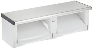 TOTO二連紙巻器棚付き(ステンレス)樹脂製YH702