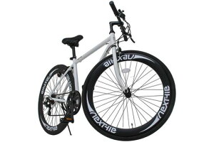 ネクスタイル(Nextyle)クロスバイク自転車700Cアルミフレームシマノ7段変速ディープリム前輪クリックリリースNEXTYLECNX-7006ホワイト21272