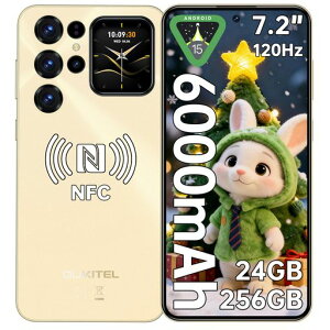 �y7.2�C���`HD+����SIM�t���[�X�}�z�{�́zOUKITELC68Plus6000mAh��e�ʃo�b�e���[24GB+256GB1TB�g��1.8�h�T�u�f�B�X�v���CAndroid15�X�}�[�g�t�H��64MPAI�J����