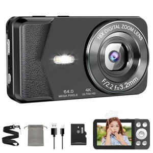 QZTCAMERA�f�W�J��4K�f�W�^���J�������^6400����fType-C�P�[�u���ŃX�}�z�A���^�C���v���X�^��@�\2.8�C���`���ʃI�[�g�t�H�[�J�X18�{�f�W�^���Y�[���Z���t�^�C�}�[���[�v�^��LED���C�gUSB�c