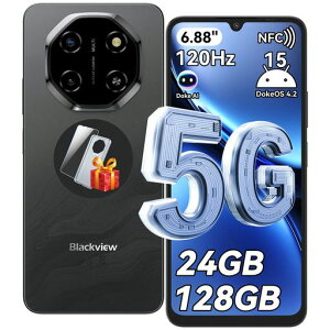�y2025������SIM�t���[�X�}�z�zBlackviewShark6SIM�t���[�X�}�[�g�t�H��5G�Ή�24GB+128GB2TB�g���\DokeAI����(ChatGPT)Android15�X�}�z6.88�C���`