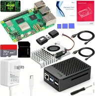 Vemico Raspberry Pi5 4GB Kit 技適済 ラズベリーパイ5 4GBボード/Active Cooler/PD電源アダプター/32GB …