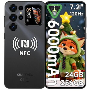 �y7.2�C���`HD+����SIM�t���[�X�}�z�{�́zOUKITELC68Plus24GB+256GB1TB�g��6000mAh��e�ʃo�b�e���[Android15�X�}�[�g�t�H��64MPAI�J����120Hz���t���b�V�����[�g