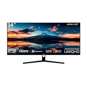 JAPANNEXT34C`j^[UWQHD3440x1440IPS(ADS)fBXvC(HDMI/DisplayPort/Xs[J[/VESAΉ/u[CgJbg)JN-IPS3401UWQHDR