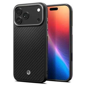 Spigen�y�n��18�N�̋Z�p�́ziPhone17ProMax�P�[�XMagSafe�Ή��J�����R���g���[���{�^���Ή��}�b�g�ČRMIL�K�i�G���c�H�E�A���~�hT�E�}�O�t�B�b�g(�u���b�N�E�V���o�[)ACS09905