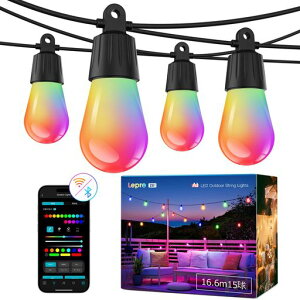LeproAI�X�g�����O���C�gZB1�d���F15��16.6mRGB���F�L�����v�d��led�C���~�l�[�V�������C�g���O�R���Z���gAI�Ɩ��f�U�C�i�[���y�����X�}�[�g�������F�t�F�A���[���C�g�d���K�[�f��IP65�h��