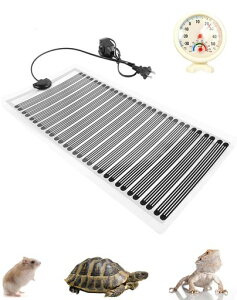 Bonheur爬虫類ヒーターマット35W(25*55cm)パネルヒーターシート昆虫小動物ヤドカリレオパ飼育専用温湿度計付き