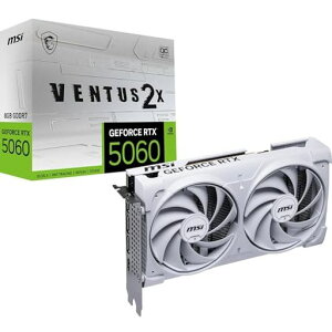 MSI GeForce RTX 5060 8G VENTUS 2X OC WHITE �O���t�B�b�N�X�{�[�h VD9186