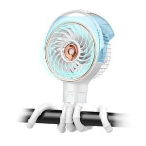 【くねくねファン&巻き付き自由自在】Ausic携帯扇風機充電式小型扇風機ミストファン100ml水タンクusb扇風機4way360°角度調節軽量取り外し可能な三脚長時間連続使用室内・アウトドア熱中症…
