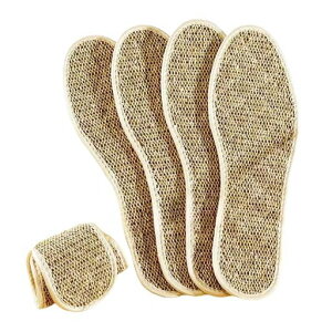 インソール消臭インソール麻【2足4枚】足裏ふわふわ素足で着こなせる軽薄で通気性よい蒸れないリネン消臭インソールリネンインソール通気性吸湿性抗菌防臭加工土踏まずかかとライト…