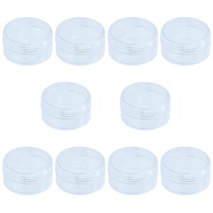 BIUTEFOR小分け容器小分け丸ケース5ml10個セット小物入れ収納ケース化粧品用小分け容器透明便利グッズ出張旅行用品家庭用