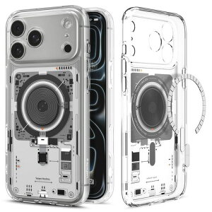 Spigen【創業18年の技術力】iPhone17ProMaxケースMagSafe対応クリアストラップホール米軍MIL規格ウルトラ・ハイブリッド・マグフィット(ネオ・ワン)ACS10043