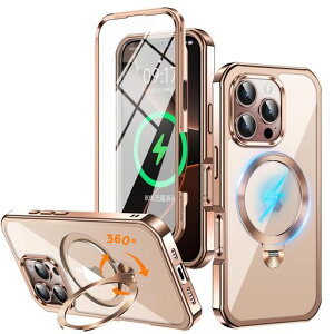 y360°]CDX^hEʊSیEMagSafeΉzNIANGUOiPhone16ProMaxpP[X[cEB_]X^hE萫][{̂̐FE\tgbLop[&SMۏ!]Xgbvzc