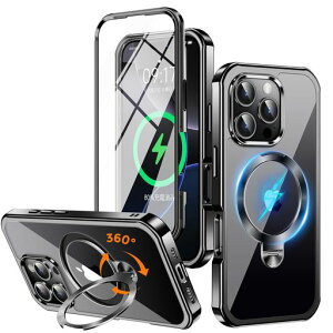 y360°]CDX^hEʊSیEMagSafeΉzNIANGUOiPhone16ProMaxpP[X[cEB_]X^hE萫][{̂̐FE\tgbLop[&SMۏ!]Xgbvzc