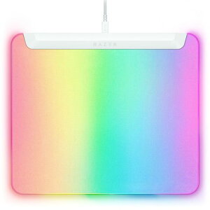 Razer���C�U�[FireflyV2Pro(WhiteEdition)�}�C�N���e�N�X�`���d�グ�̕\�ʊ���~�߃x�[�X�o�b�N���C�g�t���Q�[�~���O�}�E�X�p�b�h360x278�t�@�C�A�t���C�u�C�c�[�v���z���C�g�G�f�B�V����