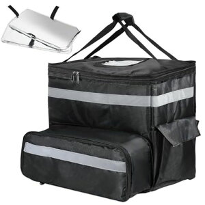 Leechatwinデリバリーバッグクーラーボックス折り畳み大型保冷バッククーラーバック36L/20L/17L保温保冷軽量防水極厚断熱材肩掛けアウトドア釣りキャンプピクニック通勤買い物LCW0328(ブラック