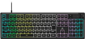 CORSAIR K55 CORE RGB ���{��QWERTY�Q�[�~���O�L�[�{�[�h iCUE�Ή� 10 �]�[�� RGB 4�̐�p���f�B�A�L�[ �É����Ɖ������̃X�C�b�` 300ml �h�H CH-9226C65-JP