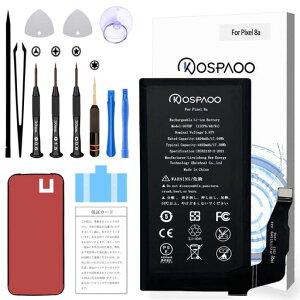 KOSPAOOforGooglePixel8aobe[8ae4404mAh3.87VG07DFdrPSEFؓKpGKV4X/G6GPR/G8HHN/G576D@݊CpRechargeableLi-ion