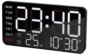 SLOWER|vfW^LEDfJCeAuvtCjBLACK21411028mmLEDCLOCKCieloSLW366