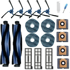 EufyX10ProOmni���Օi���{�b�g�|���@�A�N�Z�T���[���C���u���VX2�t�B���^�[X3���p�b�NX4�u���VX5�J��Ԃ��p���b�vX4���{�b�g�|���@�����p�[�c�L�b�g