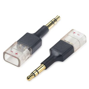okcsc 3.5mm HD650 �ϊ� �ϊ��R�l�N�^ �C���z���W���b�N �ϊ� ���[3.5mm(�I�X)-HD650�p(���X) HE4XX�EHE-350�EHE1000�ɓK�� 2�Z�b�g �u���b�N