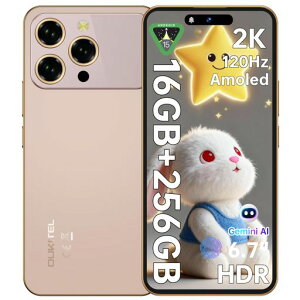 [SIM�t���[�X�}�z�{��Android15]OUKITELP1Pro6.7�C���`FHD+�𑜓x120HzAMOLED50MPAI���C���J����SIM�t���[�X�}�[�g�t�H��16GB+256GB/2TB�g��5150mAh