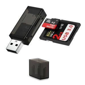Viviber SD�J�[�h���[�_�[ Type-A&USB3.0 �J�[�h���[�_�[ 2-in-1�}�C�N��sd�J�[�h���[�_�[ SDXC/SDHC/microSDXC usb sd�J�[�h���[�_�[ �p�\�R�����Ή� microsd�J�[�h �A�_�v�^�[