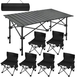 �A�E�g�h�A�e�[�u���`�F�A�Z�b�g�L�����v7�_�Z�b�g(�T�C�Y120x55x52~82cm�A�u���b�N)�������߉\���O�p�܂肽���݈֎q�h�A�܂肽���݃o�[�x�L���[�L�����v�p�i�����^�ѕ֗��y�ʖh�ЃA�E�c