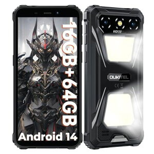 OUKITELG5SIM�t���[�X�}�z�{��16GBRAM64GBROM1TB�g���\Android14�^�t�l�X�X�}�z6300mAh�̑�e�ʃo�b�e���[900LM�L�����v���C�g13MP+5MP�J�����X�}�[�g�t�H���h���h�o�ϏՌ�