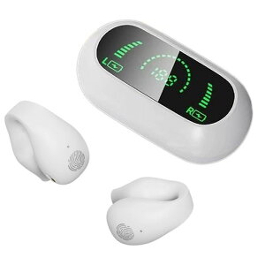 ワイヤレスイヤホン耳を塞がないイヤホンイヤーカフ型空気伝導耳ふさがない開放型bluetooth5.3ランニング外の音が聞こえるオープンイヤーマルチポイントワイヤレス防水耳の穴が小さい人…
