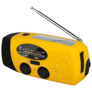 MASWATER多機能防災ソーラーラジオ懐中電灯AM/FM携帯ラジオ災害USB充電ソーラー充電手回し充電スマホ充電対応可能大容量2000mAhキャンプ小型防水オレンジ