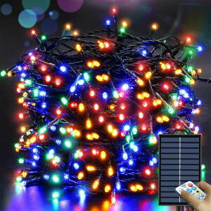 ソーラーイルミネーション50m500球RJB連結可防水ストリングライト屋外おしゃれ庭ガーデンライト感謝祭・ハロウィン・クリスマスお祝い日など用飾りライトツリー飾り付け自宅店先業務用