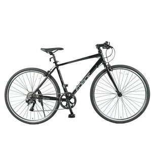 サギサカクロスバイクアルミ7段FORCECaroline80Cブラック折りたたみハンドル初心者カロリーネ