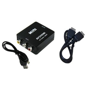 RCAEHDMIϊAVRo[^[AVEHDMIϊUSBP[ut1080p/720pΉ3FP[u(Black+HDMI0.5m)